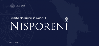 Dorin Recean va efectua o vizită de lucru în raionul Nisporeni