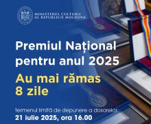 8 zile pentru depunerea dosarelor la Concursul pentru Premiul Național 2025