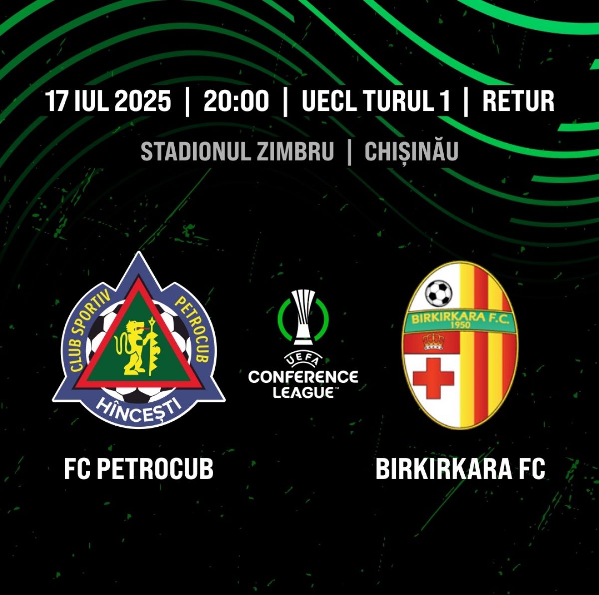 Bilete la meciul Petrocub – Birkirkara din UEFA Conference League