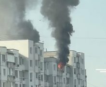 Incendiu izbucnit pe bulevardul Moscovei în Chișinău