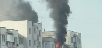 Incendiu izbucnit pe bulevardul Moscovei în Chișinău