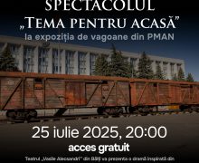 Spectacolul „Tema pentru acasă” va fi jucat în PMAN de actorii Teatrului „Vasile Alecsandri” din Bălți