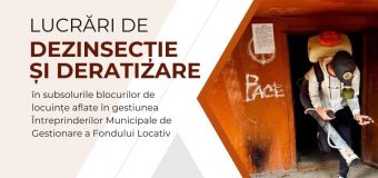 Lucrări de dezinsecție în blocurile locative din Capitală