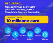 Comisia Europeană va lansa oficial un apel de exprimare a interesului pentru investitori privați în Republica Moldova, care ar putea beneficia de sprijinul UE