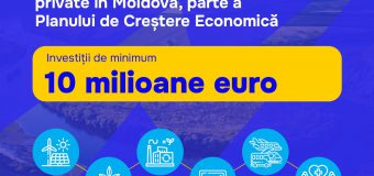 Comisia Europeană va lansa oficial un apel de exprimare a interesului pentru investitori privați în Republica Moldova, care ar putea beneficia de sprijinul UE