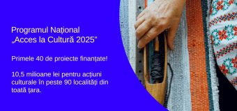 10,5 mln. lei pentru proiecte culturale