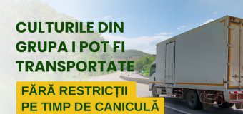 MAIA: Transportul produselor agricole provenite din exploatații agricole este permis, inclusiv în condiții de temperaturi extreme