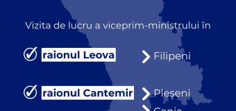 Vladimir Bolea efectuează o vizită de lucru în raioanele Leova și Cantemir