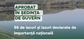 56 de lacuri și iazuri declarate de importanță națională