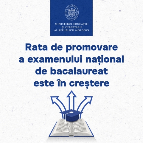 MEC: Rata de promovare a examenului național de bacalaureat este în creștere