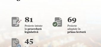 Activitatea legislativă în luna iunie: Au fost adoptate 45 de acte normative