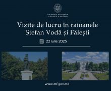 Conducerea Ministerului Finanțelor mâine va pleca la Ștefan Vodă și Fălești