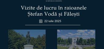 Conducerea Ministerului Finanțelor mâine va pleca la Ștefan Vodă și Fălești