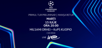 Liga Campionilor 2025/26. FC Milsami Orhei – FC KuPS Kuopio (Finlanda). Avancronică