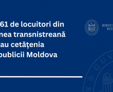 Peste 340 mii de locuitori din regiunea transnistreană sunt cetățeni ai Republicii Moldova