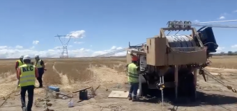 A început tragerea cablurilor electrice pe Linia independenței energetice Vulcănești–Chișinău