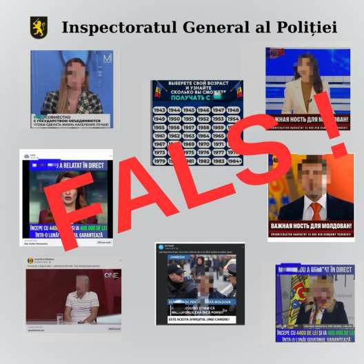 Poliția atenționează despre răspândirea anunțurilor sponsorizate cu conținut falsificat digital