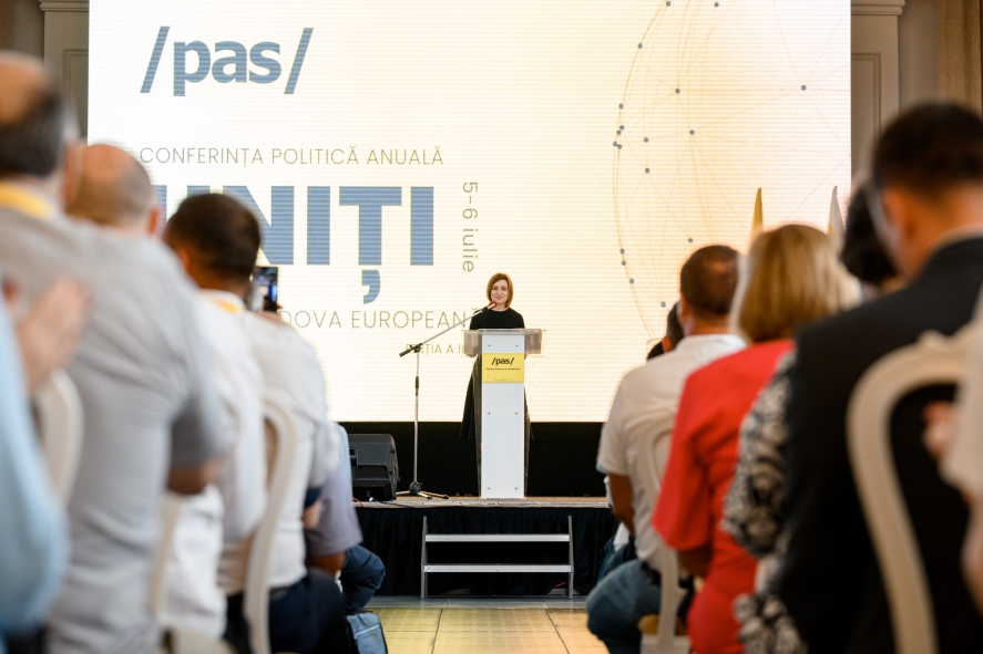 Maia Sandu, la Conferința Politică Anuală a PAS: Alegerile din toamnă sunt momente de cotitură