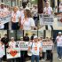 „Inima Moldovei” a protestat la sediul PAS: „Ei atacă nu doar partidul, ci și procesul de unificare a opoziției”