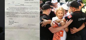 Irina Vlah – citată la poliție pentru protestul de la Președinție