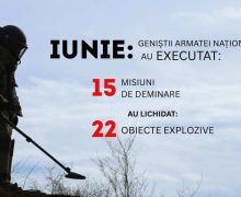 15 misiuni de deminare pe parcursul lunii iunie