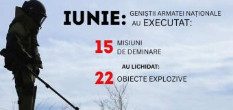 15 misiuni de deminare pe parcursul lunii iunie