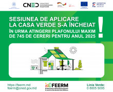 Sesiunea de aplicare la Casa Verde s-a încheiat în urma atingerii plafonului maxim de 745 de propuneri de proiect pentru anul 2025