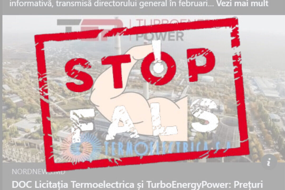 „Termoelectrica” dezminte informațiile publicate în articolul „Licitația Termoelectrica și TurboEnergyPower: Prețuri „umflate” de până la 18 ori”