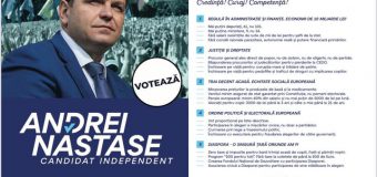 Andrei Năstase: Candidez așa cum sunt – Liber, cinstit, hotărât. Este cel mai corect mod de a face politică într-o țară în care oamenii nu mai au încredere în partide