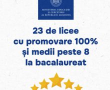 23 de licee au rata de promovare 100% și media mai mare de 8 la bacalaureat