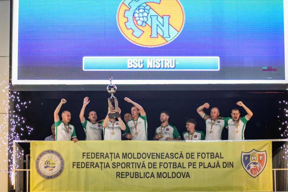 Fotbal pe plajă. BSC Nistru este campioana Republicii Moldova 2025
