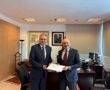 Oleg Serebrian a înmânat copiile scrisorilor de acreditare Directorului general al Departamentului Protocol din cadrul MAE al Republicii Turcia
