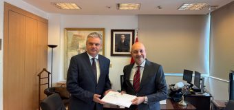 Oleg Serebrian a înmânat copiile scrisorilor de acreditare Directorului general al Departamentului Protocol din cadrul MAE al Republicii Turcia