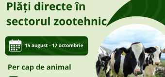 MAIA lansează un nou apel de depunere a cererilor pentru acordarea plăților directe în sectorul zootehnic