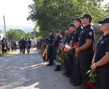 Întregul efectiv al IGSU a adus un ultim omagiu celor doi camarazi decedați în misiune de serviciu în raionul Telenești