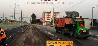 Restricții de circulație pe șoseaua Hîncești din Capitală