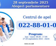 CEC lansează Centrul de Apel pentru alegerile parlamentare din 28 septembrie 2025