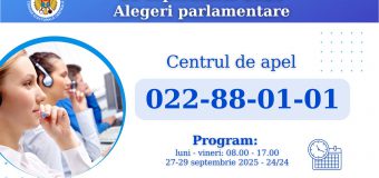 CEC lansează Centrul de Apel pentru alegerile parlamentare din 28 septembrie 2025