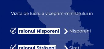 Vladimir Bolea efectuează o vizită de lucru în raioanele Nisporeni și Strășeni