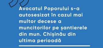 Avocatul Poporului a inițiat o investigație privind accidentele grave de muncă înregistrate în ultimele luni pe șantierele de construcție din Chișinău