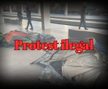 Protest ilegal în Capitală: Au fost întocmite mai multe procese verbale cu privire la contravenții
