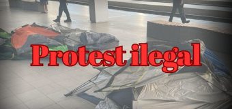 Protest ilegal în Capitală: Au fost întocmite mai multe procese verbale cu privire la contravenții