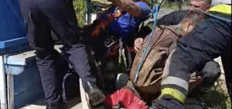 Un bărbat a fost salvat de salvatori după ce a căzut într-o fântână în raionul Orhei