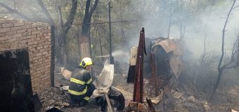 Pompierii au intervenit pentru a stinge un incendiu de vegetație uscată izbucnit în orașul Cantemir