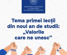 Școala începe pe 1 septembrie. Prima lecție despre „Valorile care ne unesc”