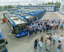 (VIDEO) Un nou lot de troleibuze aduse în Chișinău