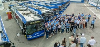 (VIDEO) Un nou lot de troleibuze aduse în Chișinău