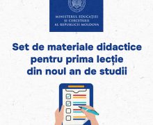 MEC a pregătit un set de materiale didactice pentru prima lecție din noul an de studii