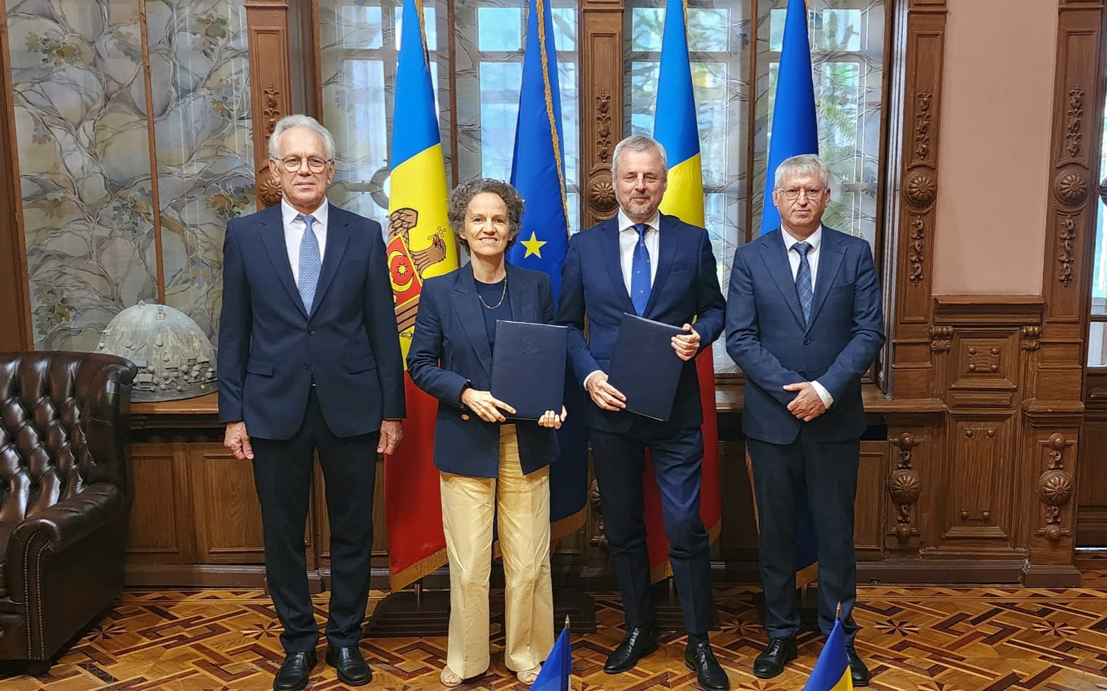Emmanuel Macron a anunțat suport francez pentru reabiltarea vilei urbane Kligman și Herța