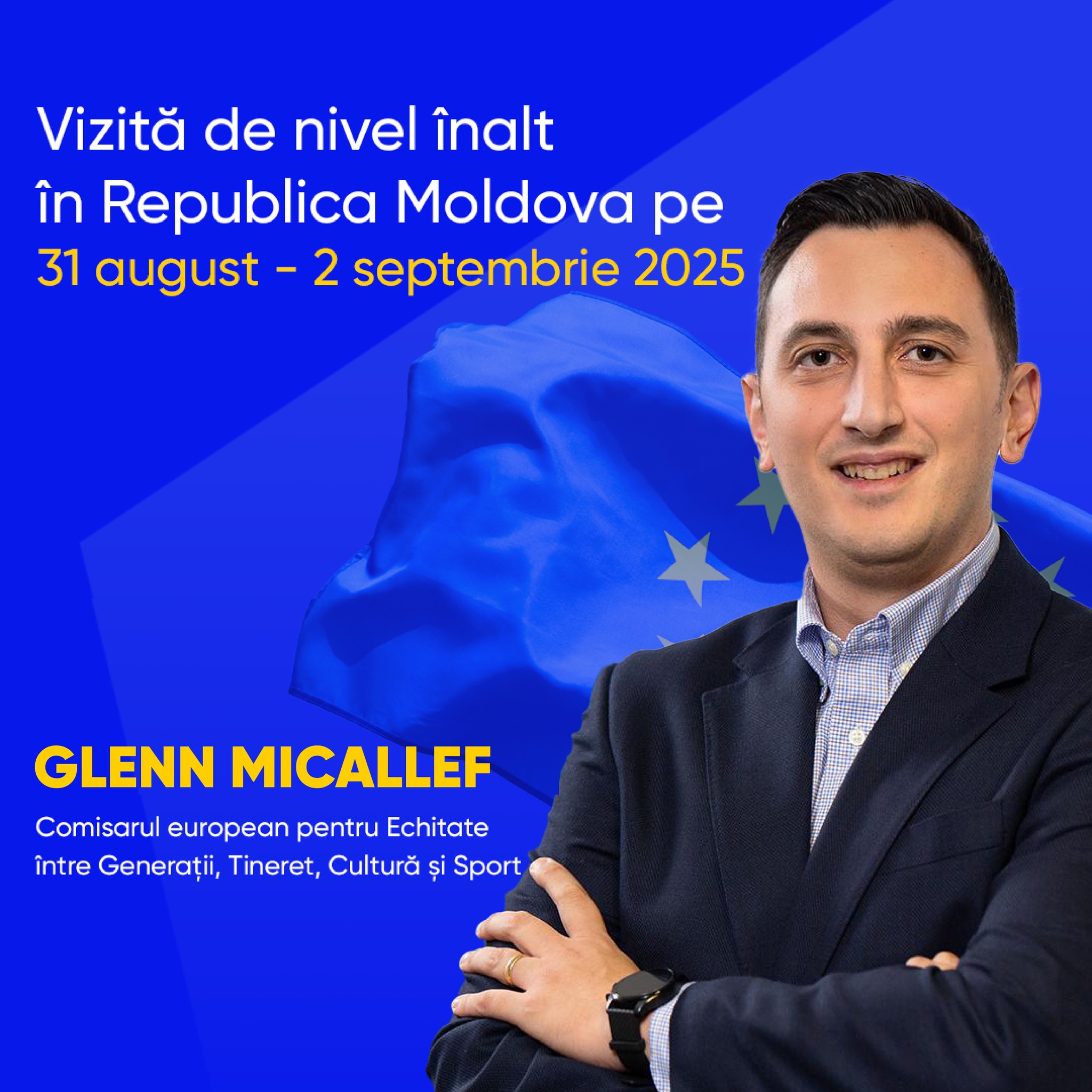 Comisarul european pentru Echitate între Generații, Tineret, Cultură și Sport vine la Chișinău